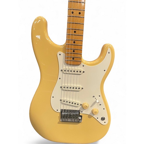 Used Fender 1980s Stratocaster Vintage Yellow Solid Body Electric Guitar