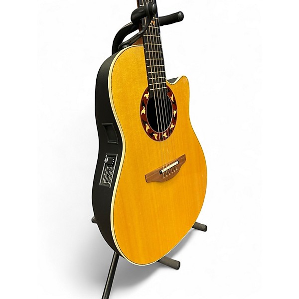Used Ovation 6774 Natural Acoustic Electric Guitar