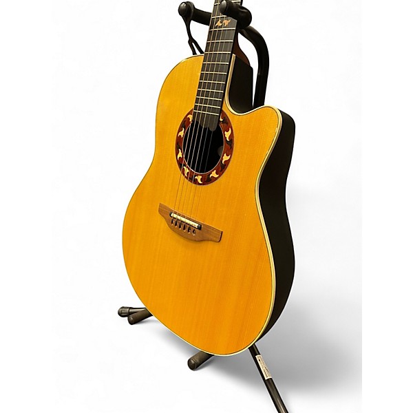 Used Ovation 6774 Natural Acoustic Electric Guitar
