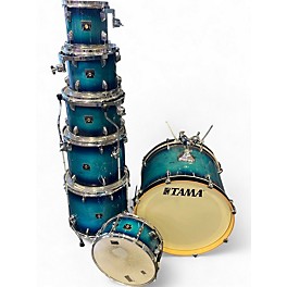 Used TAMA 7 Piece superstar classic Blue Lacquer Burst Drum Kit