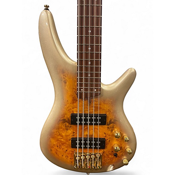 Used Ibanez SR405EPBDX SPALTED GOLDBURST Electric Bass Guitar