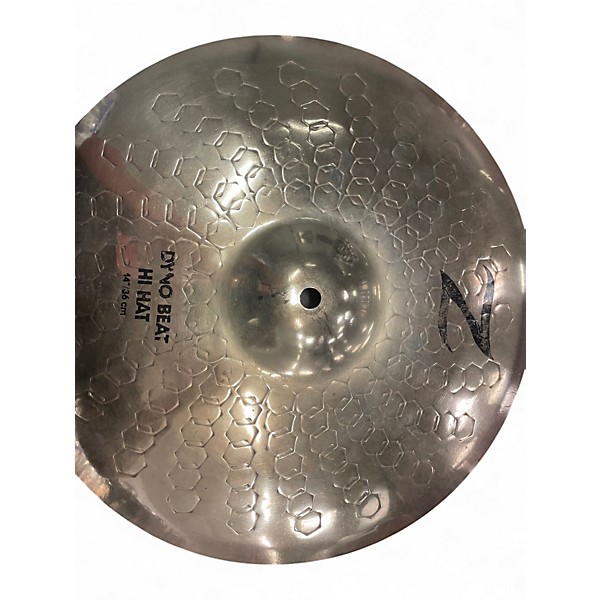 Used Zildjian 14in Z Custom Dyno Beat Hi Hat pair Cymbal