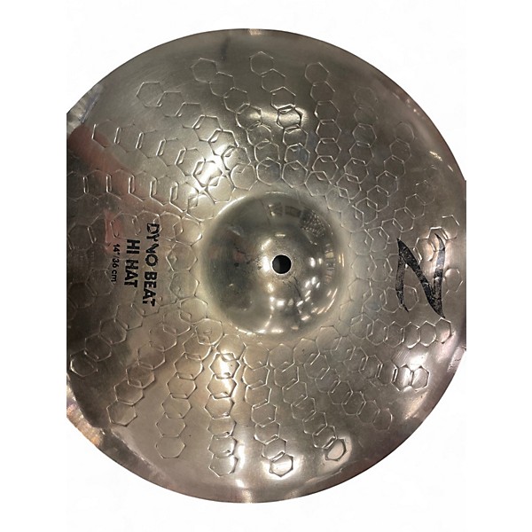 Used Zildjian 14in Z Custom Dyno Beat Hi Hat pair Cymbal