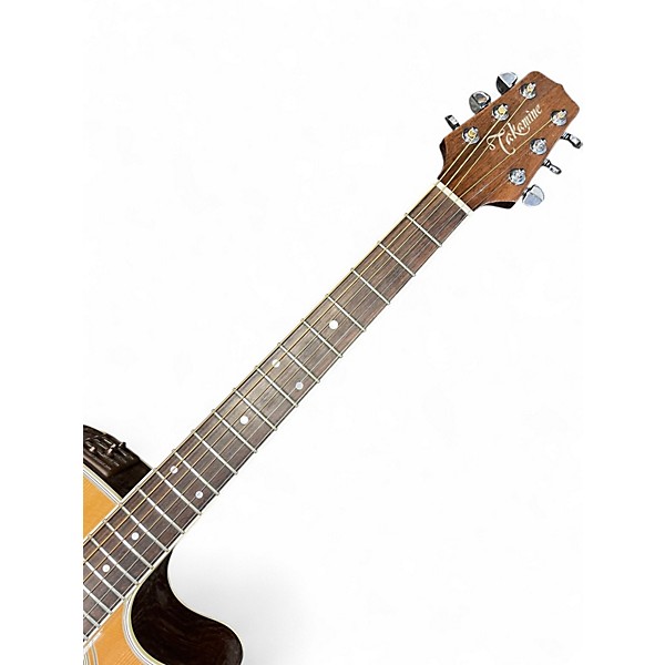 Used Takamine EF360SC Natural Acoustic Electric Guitar