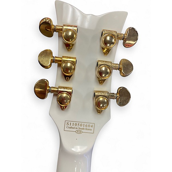 Used Schecter Guitar Research Robin Zander Signature Corsair Gloss White Solid Body Electric Guitar