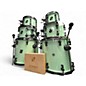 Used SONOR 7 Piece S2Q Medium Maple Kit Mint Green Sparkle Drum Kit thumbnail