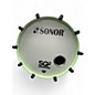 Used SONOR 7 Piece S2Q Medium Maple Kit Mint Green Sparkle Drum Kit