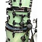 Used SONOR 7 Piece S2Q Medium Maple Kit Mint Green Sparkle Drum Kit