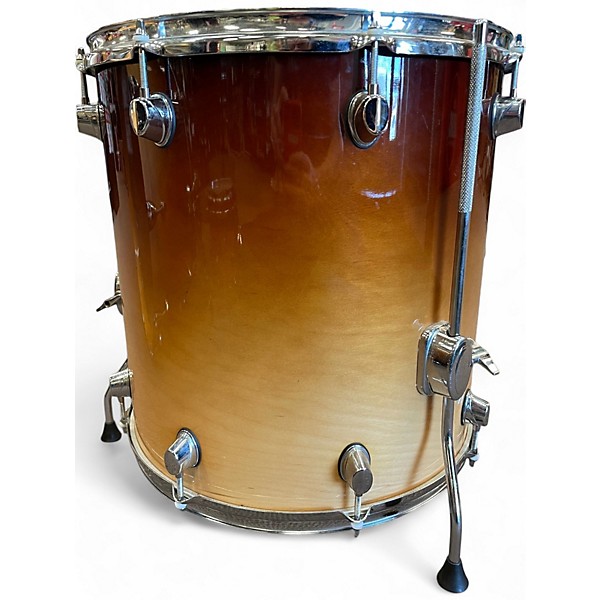 Used 2009 Verve 5 Piece Birch Rock Tobacco fade Drum Kit