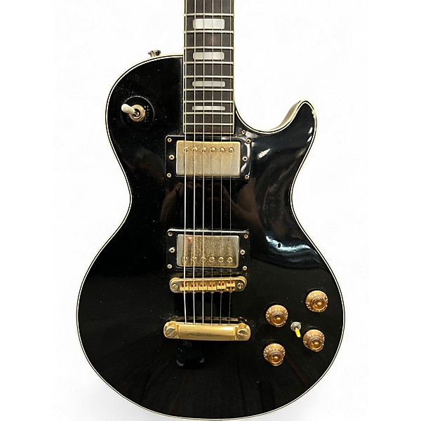 Used Crestline Single Cut Ebony Solid Body Electric Guitar