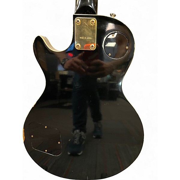 Used Crestline Single Cut Ebony Solid Body Electric Guitar