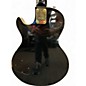 Used Crestline Single Cut Ebony Solid Body Electric Guitar