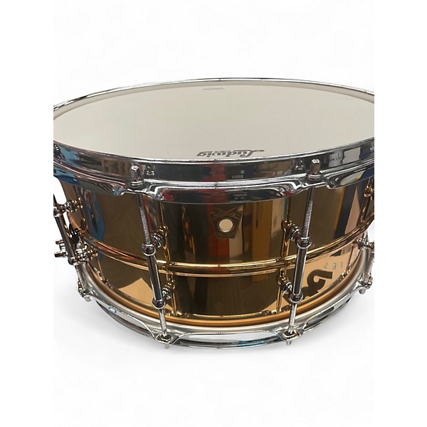 Used Ludwig 6.5X14 PHONIC  POLISHED BRONZE Drum
