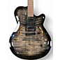 Used Godin Flat Five Trans Black Hollow Body Electric Guitar