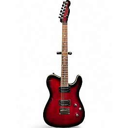 Used Fender Special Edition Custom Telecaster FMT HH Black Cherry Solid Body Electric Guitar
