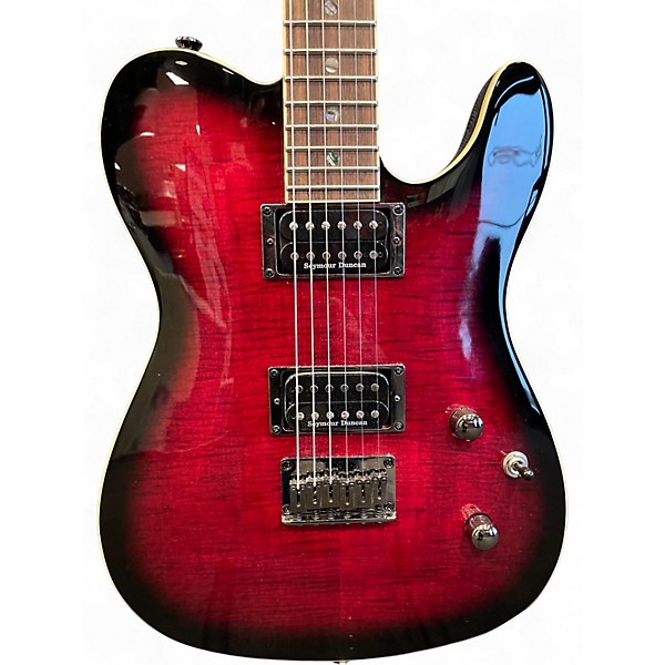 Used Fender Special Edition Custom Telecaster FMT HH Black Cherry Solid Body Electric Guitar