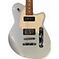 Used Reverend Double Agent OG Metallic Silver Freeze Solid Body Electric Guitar
