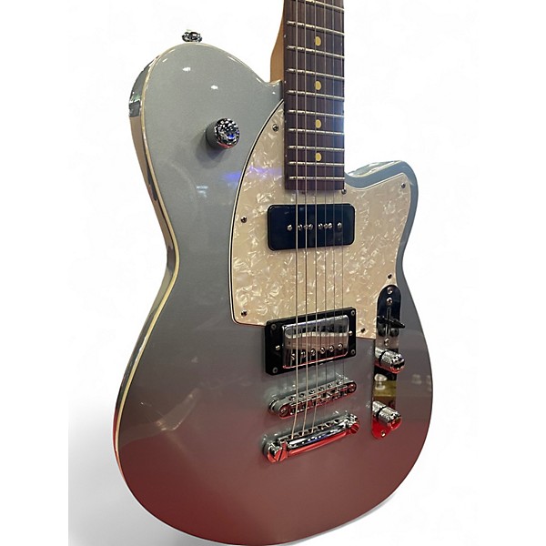 Used Reverend Double Agent OG Metallic Silver Freeze Solid Body Electric Guitar