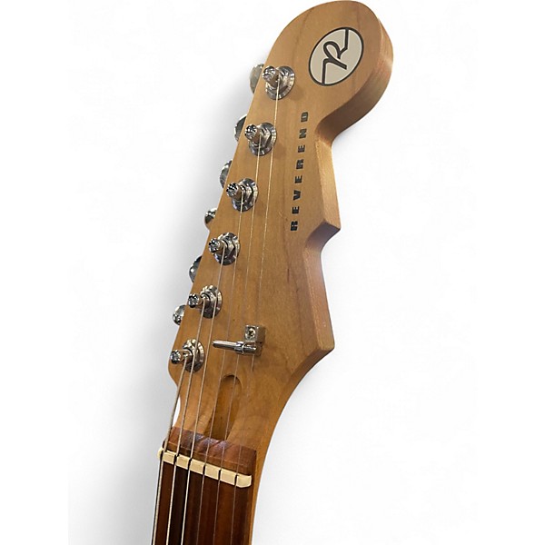 Used Reverend Double Agent OG Metallic Silver Freeze Solid Body Electric Guitar