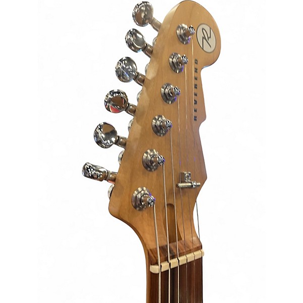 Used Reverend Double Agent OG Metallic Silver Freeze Solid Body Electric Guitar