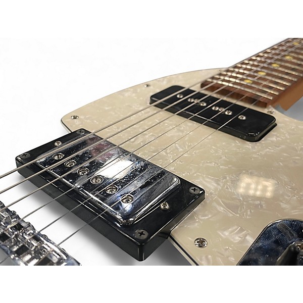 Used Reverend Double Agent OG Metallic Silver Freeze Solid Body Electric Guitar