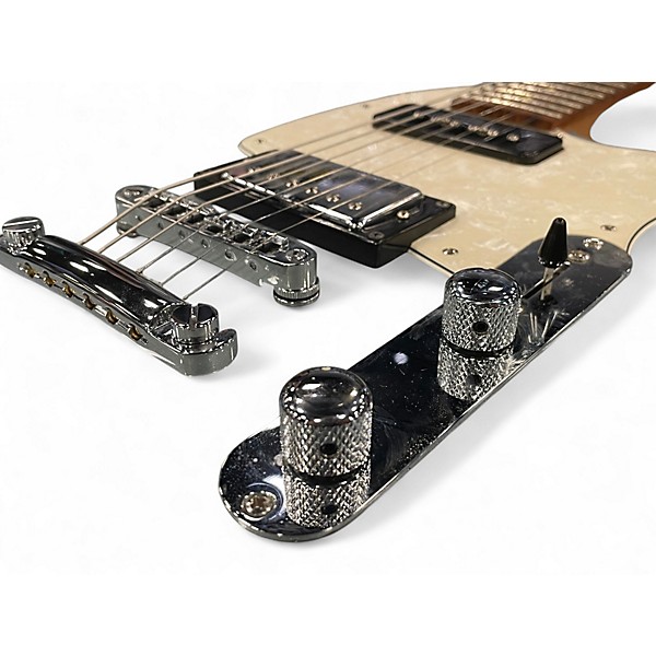 Used Reverend Double Agent OG Metallic Silver Freeze Solid Body Electric Guitar