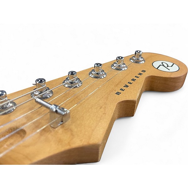 Used Reverend Double Agent OG Metallic Silver Freeze Solid Body Electric Guitar