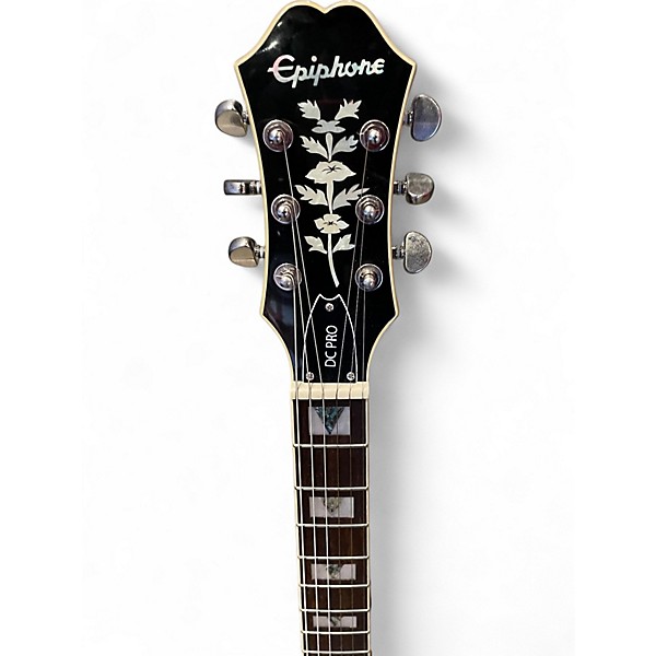 Used Epiphone DC Pro GREEN BURST Solid Body Electric Guitar