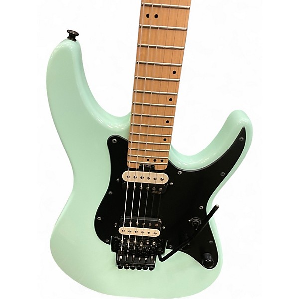 Used Schecter Guitar Research Sun Valley Shredder Sea Foam Green Solid Body Electric Guitar