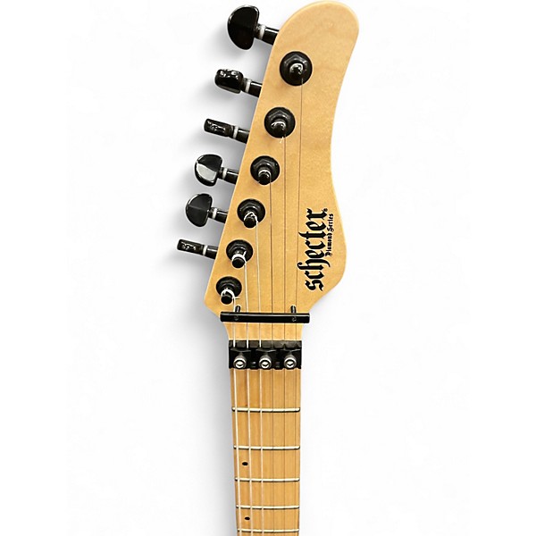 Used Schecter Guitar Research Sun Valley Shredder Sea Foam Green Solid Body Electric Guitar