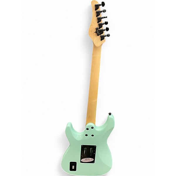 Used Schecter Guitar Research Sun Valley Shredder Sea Foam Green Solid Body Electric Guitar