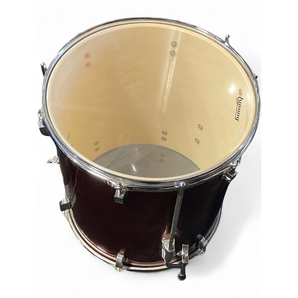 Used Ludwig 5 Piece BACKBEAT WINE RED SPARKLE Drum Kit