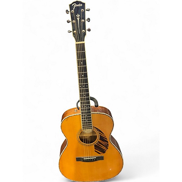 Used Fender Paramount PO-220e Natural Acoustic Electric Guitar