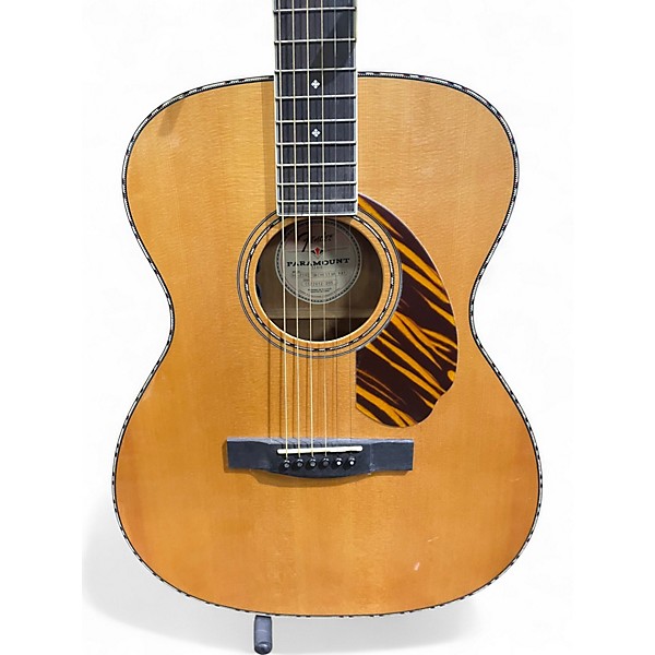 Used Fender Paramount PO-220e Natural Acoustic Electric Guitar