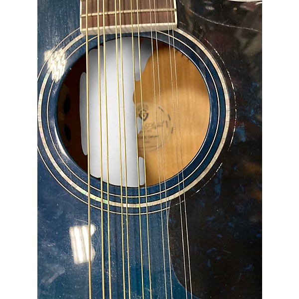 Used Guild F2512CE Midnight Blue 12 String Acoustic Electric Guitar