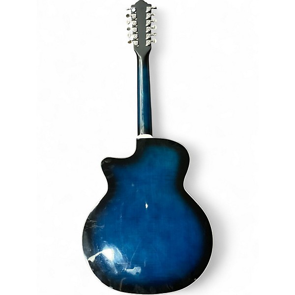 Used Guild F2512CE Midnight Blue 12 String Acoustic Electric Guitar