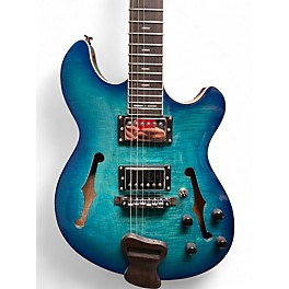 Used Firefly PEGASUS Trans Blue Hollow Body Electric Guitar