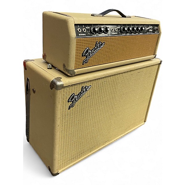 Vintage 1964 Fender Tremolux Head And Cab Tube Guitar Amp Head