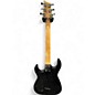 Used S&t Custom Guitar Double Cut Trans Black Solid Body Electric Guitar