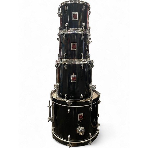Used Ludwig 4 Piece ROCKER ELITE Black Drum Kit