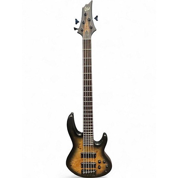 Used ESP LTD D-5 Natural Satin Electric Bass Guitar