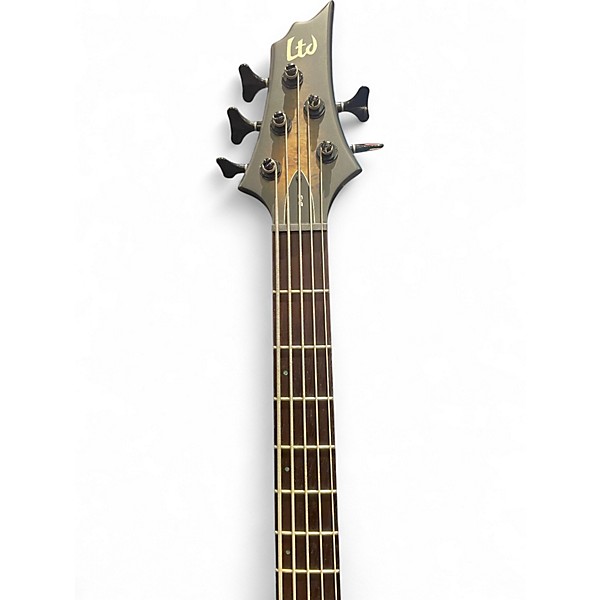 Used ESP LTD D-5 Natural Satin Electric Bass Guitar