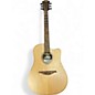 Used Lag Guitars Tramontane Natural Acoustic Electric Guitar