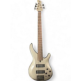 Used Yamaha RBX775 5 String Silver Electric Bass Guitar