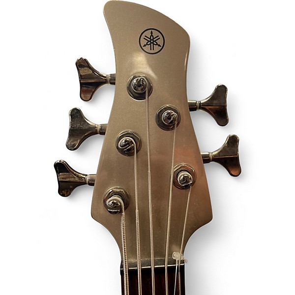 Used Yamaha RBX775 5 String Silver Electric Bass Guitar