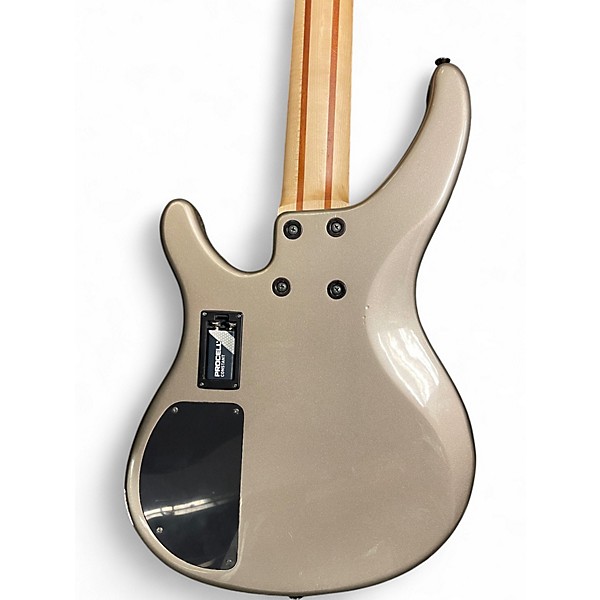 Used Yamaha RBX775 5 String Silver Electric Bass Guitar