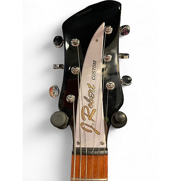 Used J. Robert RICK REPLICA Black Solid Body Electric Guitar