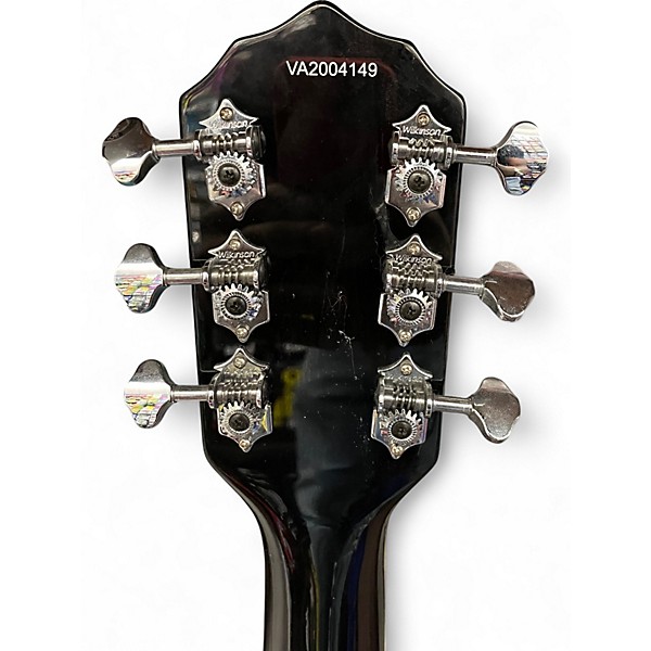 Used Airline TUXEDO Black Solid Body Electric Guitar
