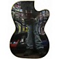 Used Airline TUXEDO Black Solid Body Electric Guitar