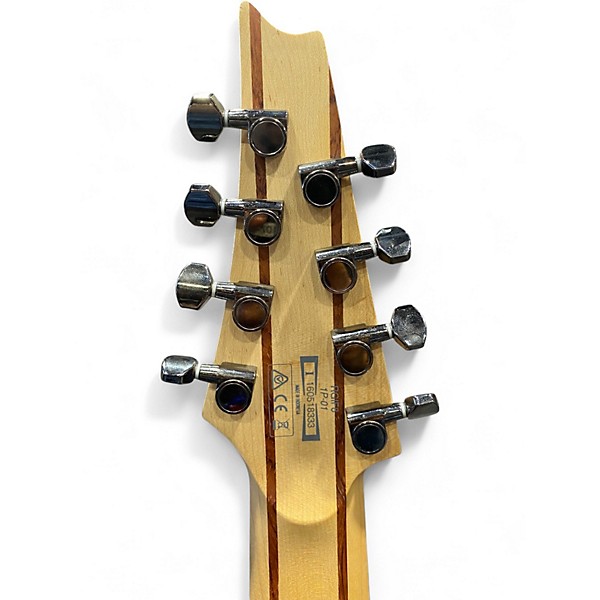 Used Ibanez RGIF8 Black Stained Solid Body Electric Guitar